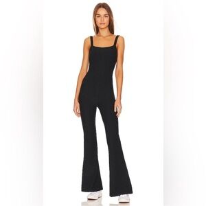 Thrive Classic Black Flared Jumpsuit